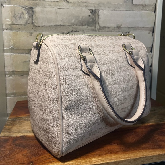 Juicy Couture  NWOT Pink Satchel with Heart Charm
And Gold Hardware, Medium - Picture 7 of 16